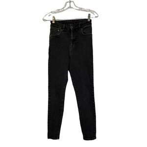 RAGGED JEANS SKinny High Rise Black Jeans Size 28
